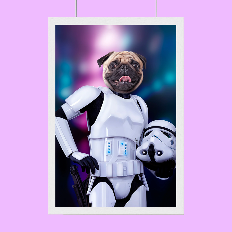 Storm Trooper Star Wars - Custom Pet Portrait